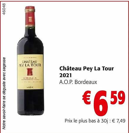 château pey la tour 2021 a.o.p. bordeaux