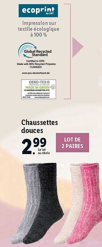 chaussettes douces