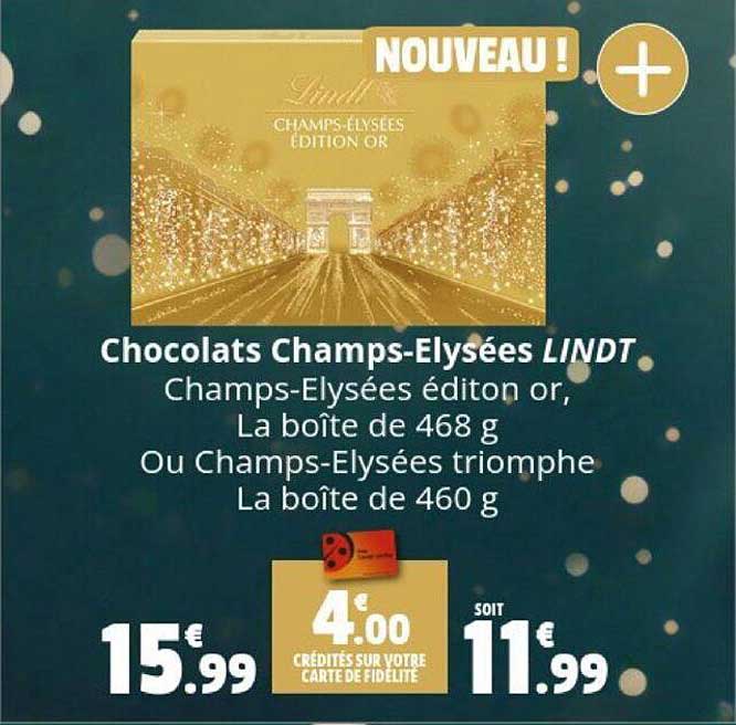chocolats champs-élysées lindt