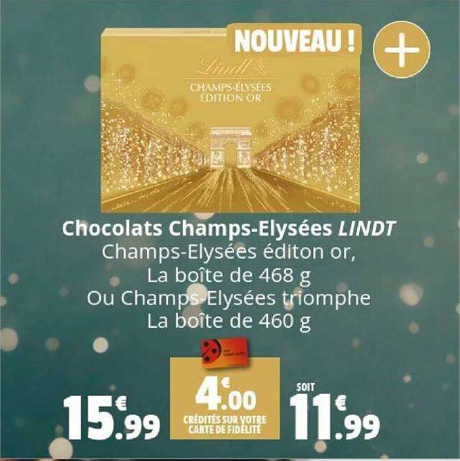 chocolats champs-élysées lindt