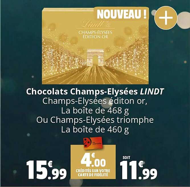 chocolats champs-élysées lindt