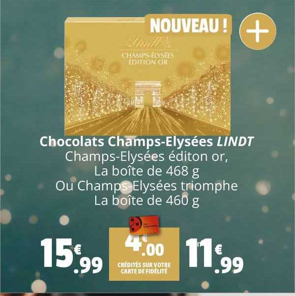 chocolats champs-élysées lindt