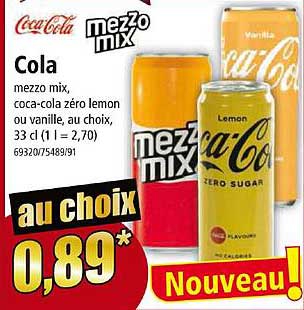 coca-cola mezzo mix cola