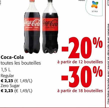 coca-Cola regular, zero sugar