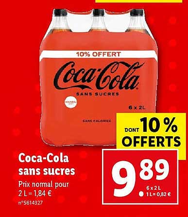 coca-cola sans sucres