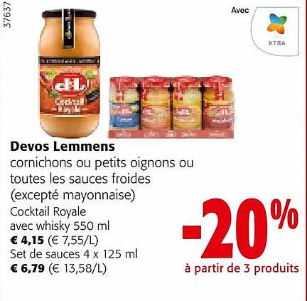 cornichons ou petits oignons ou les sauces froides devis lemmens