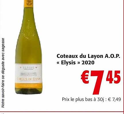 coteaux du layon a.o.p. «elysis» 2020