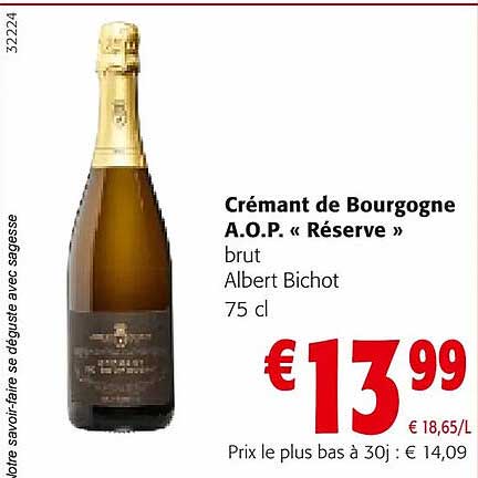 crémant de bourgogne a.o.p. «réserve» brut albert bichot