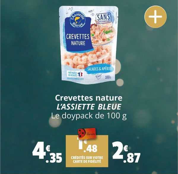 crevettes nature l'assiette bleue