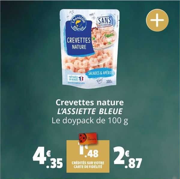 crevettes nature l'assiette bleue