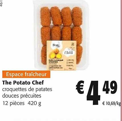 croquettes de patates douces précuites the potato chef