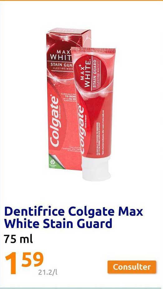 Dentifrice Colgate Max White Stain Guard