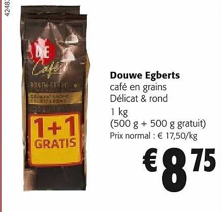 douwe egberts café en grains délicat & rond