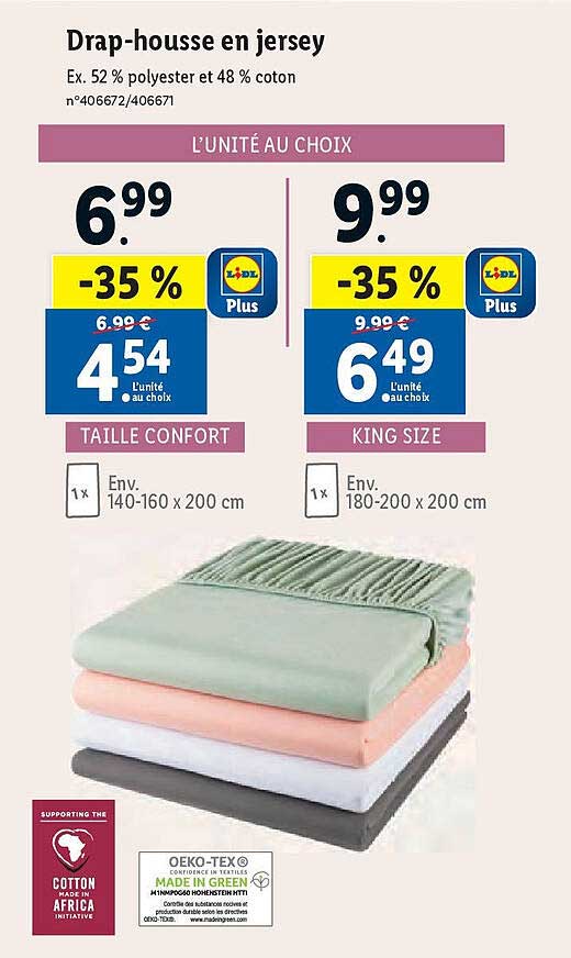 drap-housse en jersey