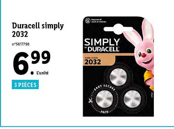 duracell simply 2032