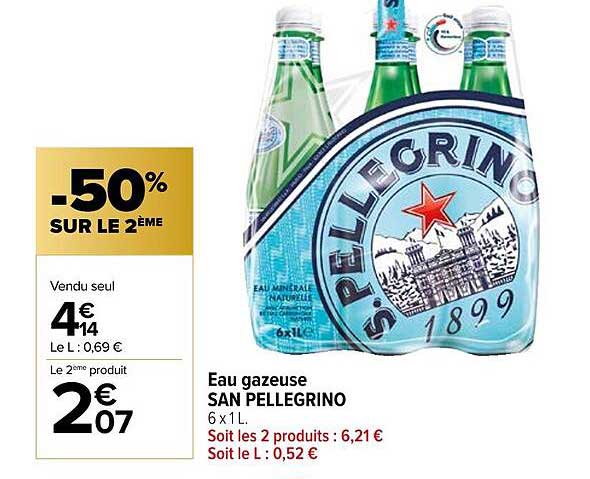 eau gazeuse san pellegrino