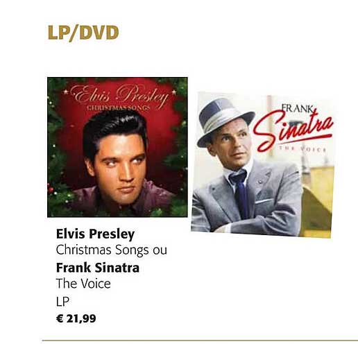 elvis presley christmas songs ou frank sinatra the voice LP