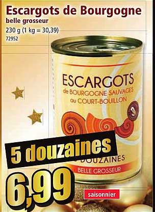 escargots de bourgogne belle grosseur