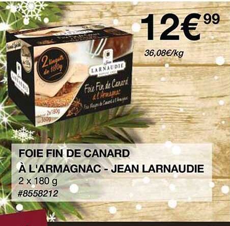 foie fin de canard à l'armagnac - jean larnaudie