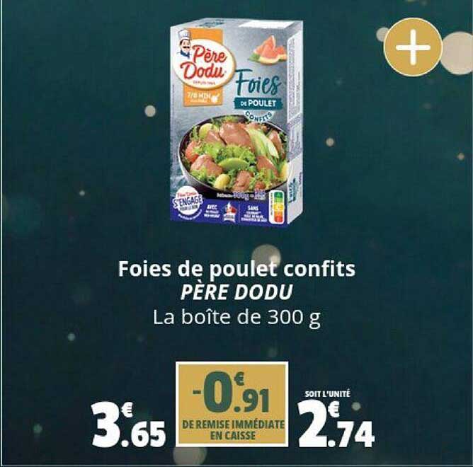 foies de poulet confits père dodu