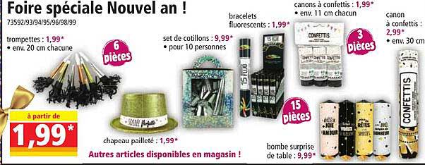 foire spéciale nouvel an!