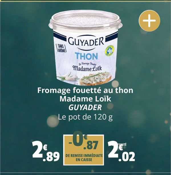 fromage fouetté au thon madame loïk guyader