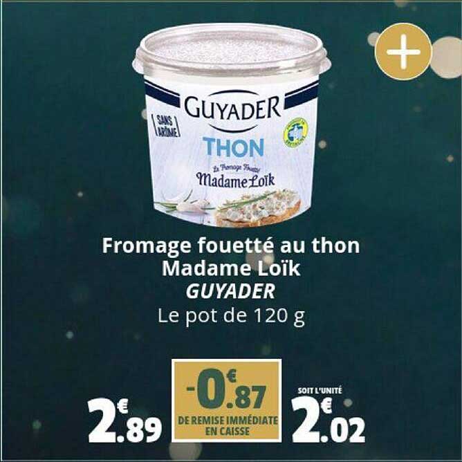 fromage fouetté au thon madame loik guyader