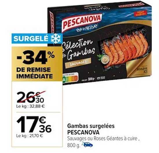 Gambas Surgelées Pescanova