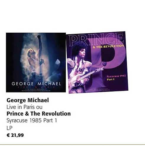 george michael live in paris ou prince & the revolution syracuse 1985 part 1