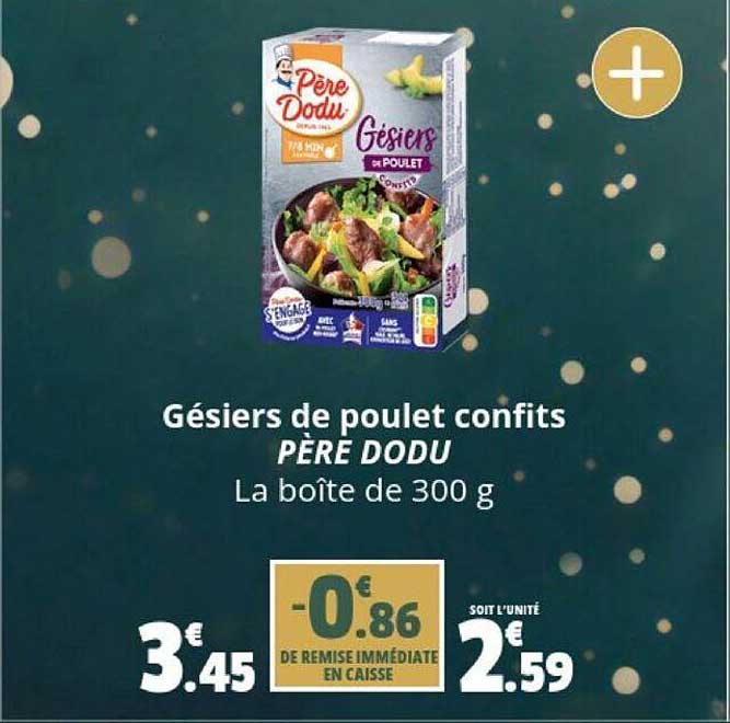 gésiers de poulet confits père dodu