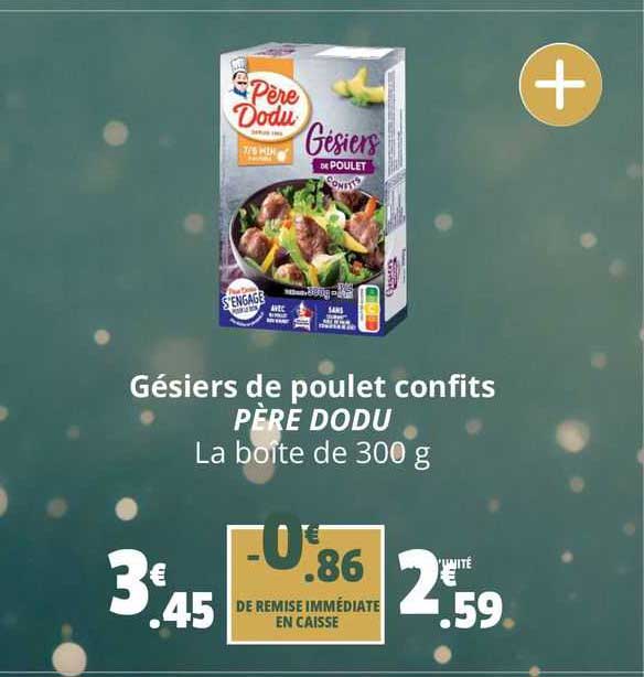 gésiers de poulet confits père dodu