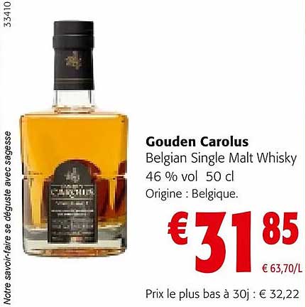 gouden carolus belgian single malt whisky 46% vol.