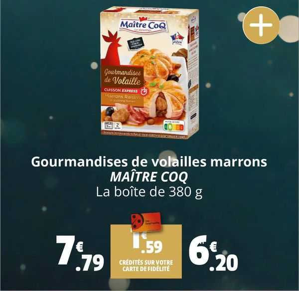 gourmandises de volailles marrons maître coq