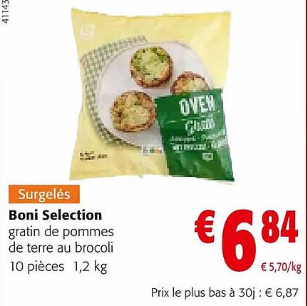 Gratin De Pommes De Terre Au Brocoli Boni Selection