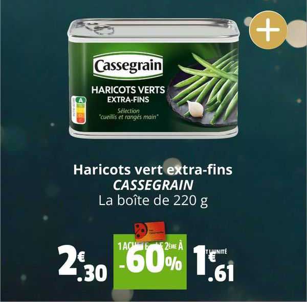 haricots vert extra-fins cassegrain