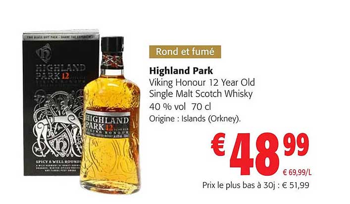 highland park viking honour 12 year old single malt scotch whisky