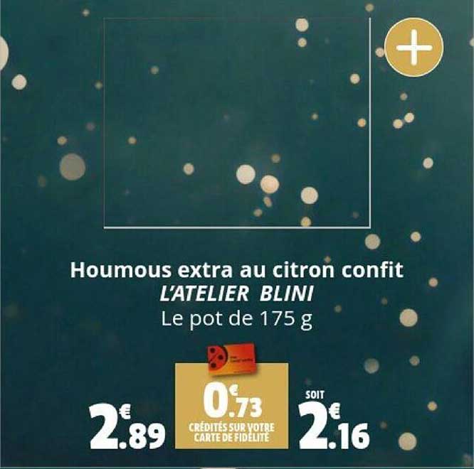 houmous extra au citron confit l'atelier blini