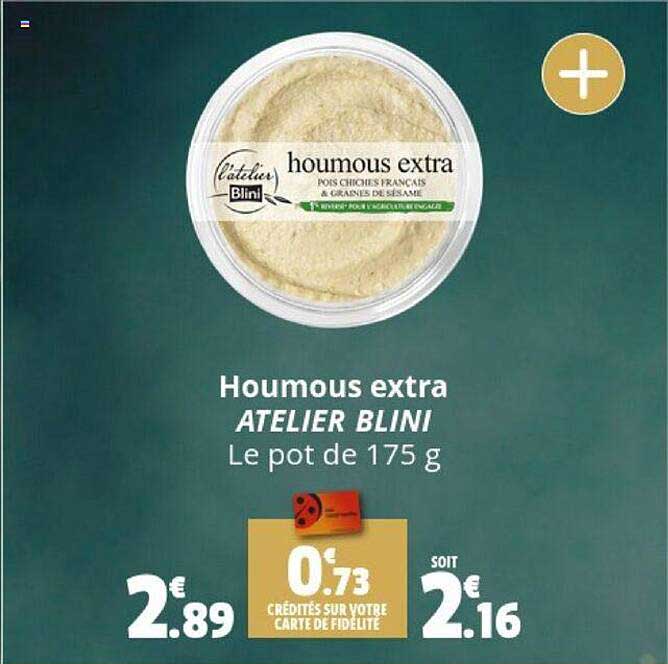 houmous extra l'atelier blini