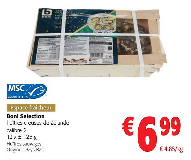 huîtres creuses de zélande boni selection
