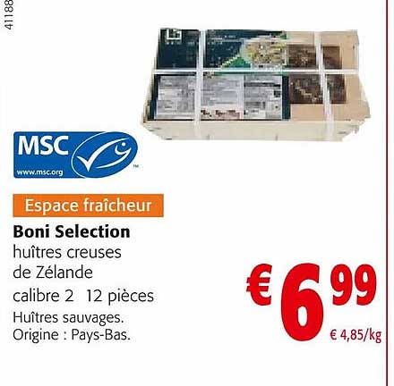 Huîtres Creuses De Zélande Boni Selection