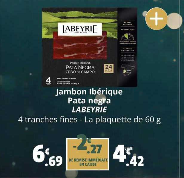 Jambon Ibérique Pata Negra Labeyrie