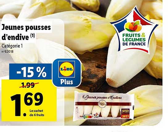 jeunes pousses d'endive