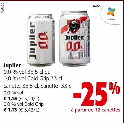 jupiler 0,0% vol. ou 0,0 % vol cold grip