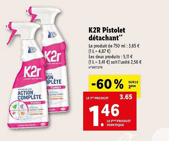 K2r Pistolet Détachant