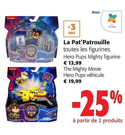 la pat'patrouille toutes les figurines hero pups mighty figurine