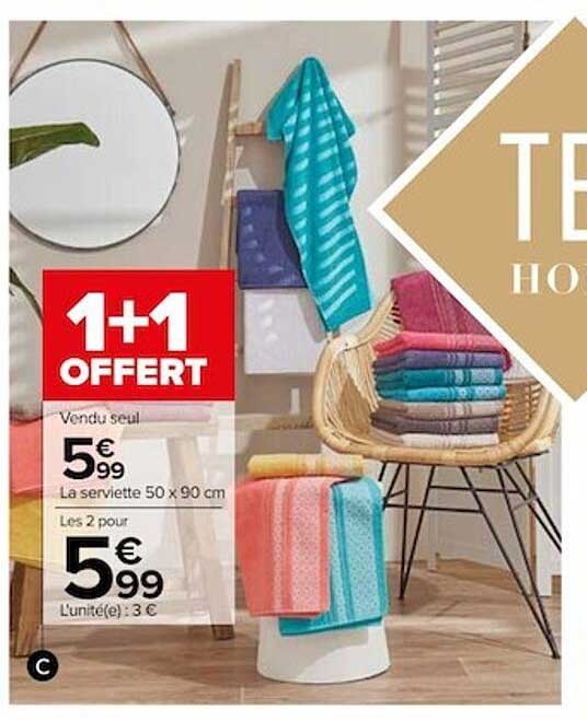 La Serviette 50 X 90 Cm