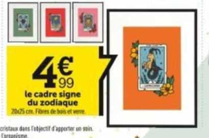 le cadre signe du zodiaque
