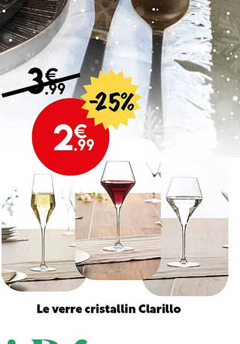 le verre cristallin clarillo