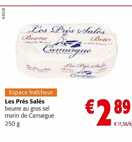 les prés salés beurre au gros sel marin de camargue