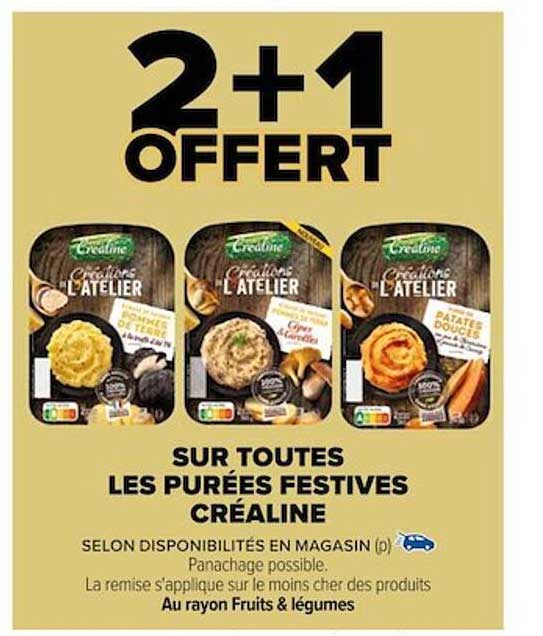 les purées festives créaline